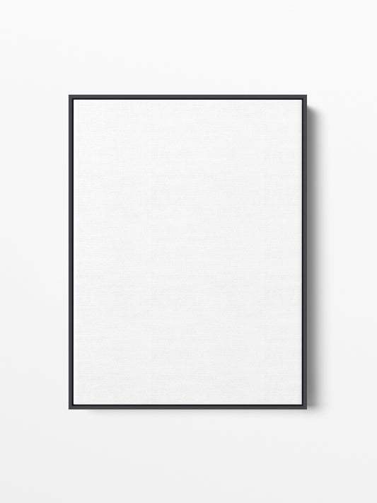 Black Wood Floating Canvas Frame, 18x24 in | 46x61 cm