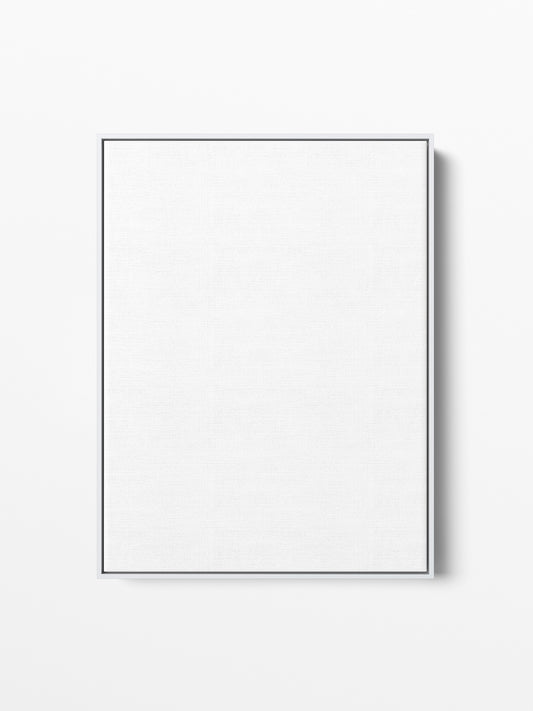 White Wood Floating Canvas Frame, 18x24 in | 46x61 cm