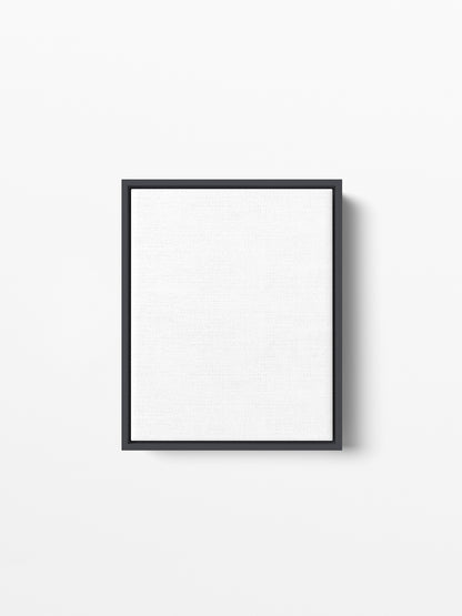 Black Wood Floating Canvas Frame, 8x10 in | 20x25 cm