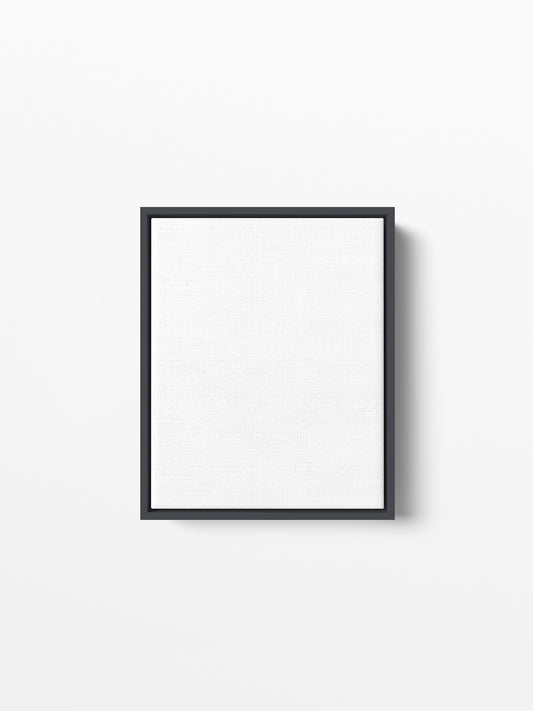 Black Wood Floating Canvas Frame, 8x10 in | 20x25 cm
