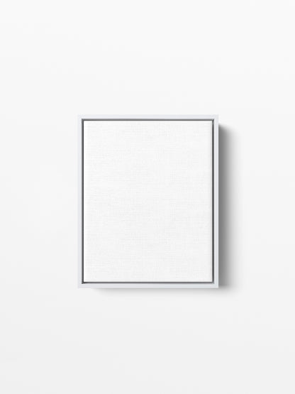 White Wood Floating Canvas Frame, 8x10 in | 20x25 cm