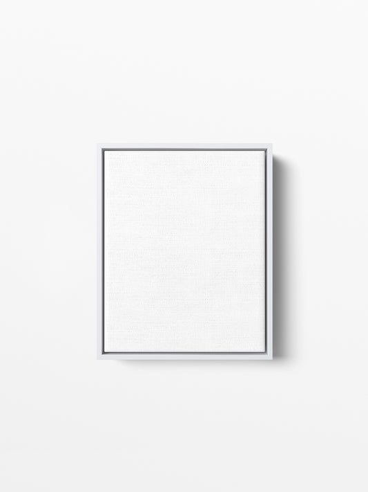 White Wood Floating Canvas Frame, 8x10 in | 20x25 cm