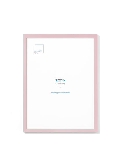 Pink Wood Frame, 12x16 in | 31x41 cm