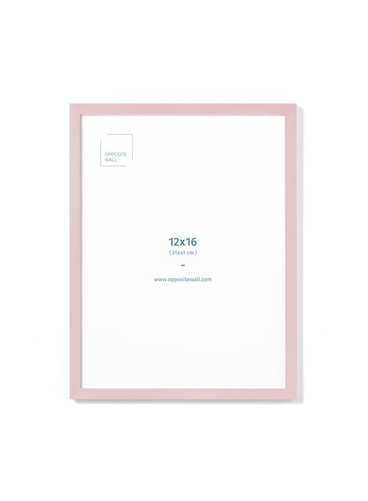 Pink Wood Frame, 12x16 in | 31x41 cm