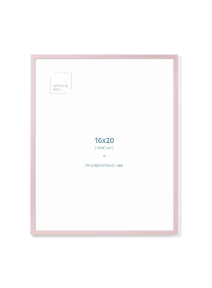Pink Wood Frame, 16x20 in | 41x51 cm