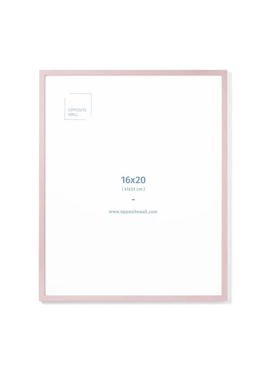 Pink Wood Frame, 16x20 in | 41x51 cm