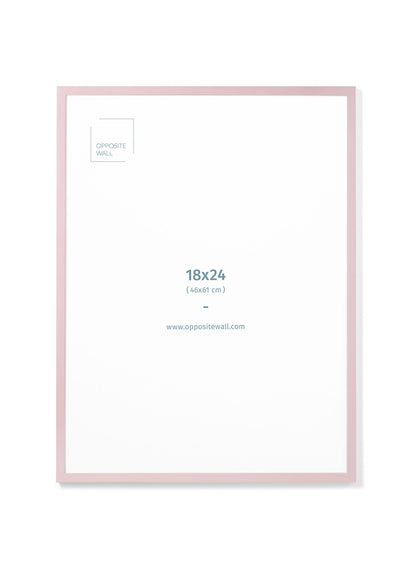 Pink Wood Frame, 18x24 in | 46x61 cm