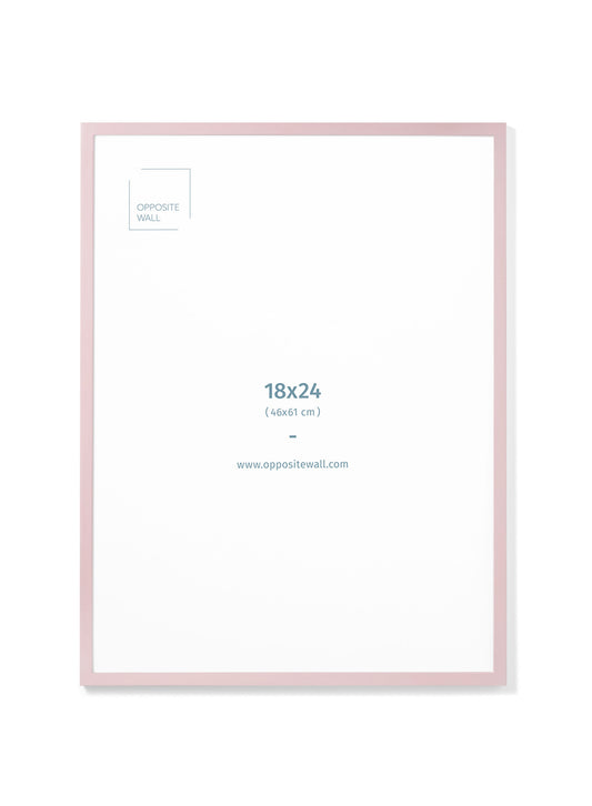 Pink Wood Frame, 18x24 in | 46x61 cm