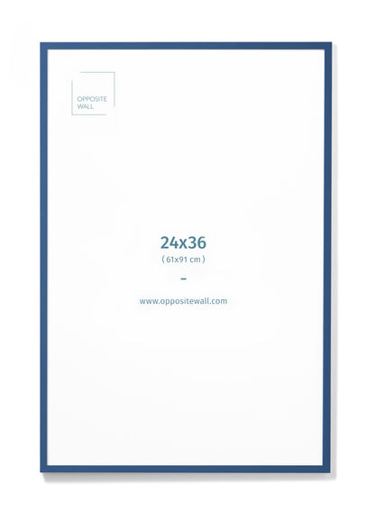 Blue Wood Frame, 24x36 in | 61x91 cm