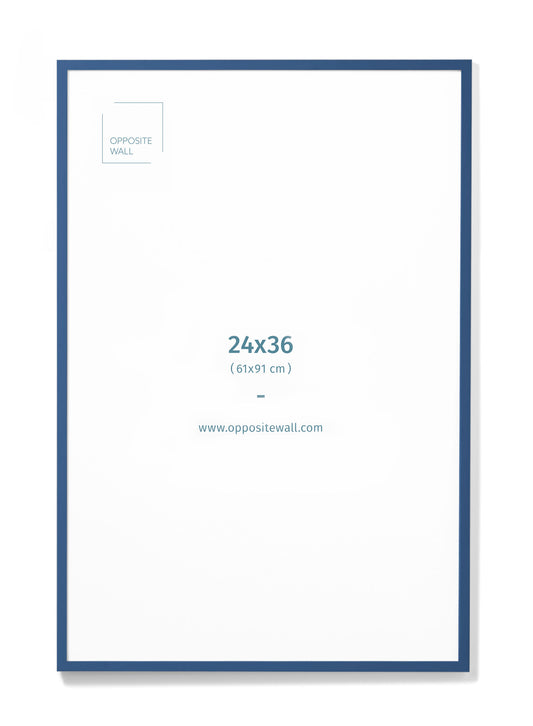 Blue Wood Frame, 24x36 in | 61x91 cm