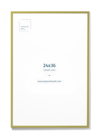 Olive Wood Frame, 24x36 in | 61x91 cm