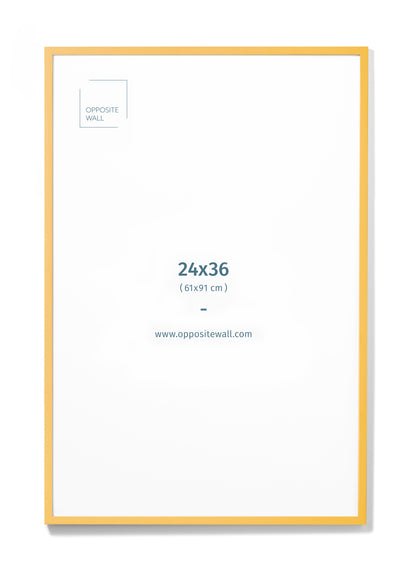 Marigold Wood Frame, 24x36 in | 61x91 cm