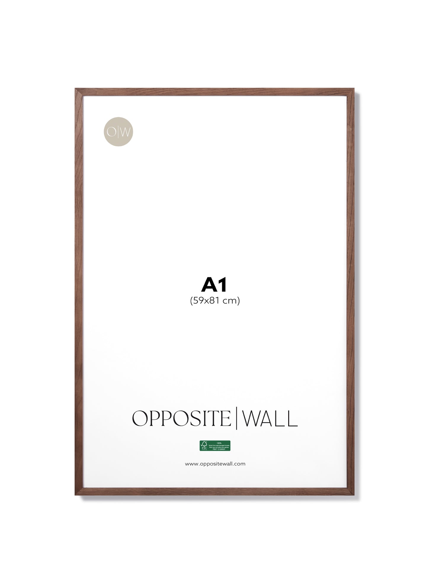 Dark Oak Frame, A1 | 59x84 cm