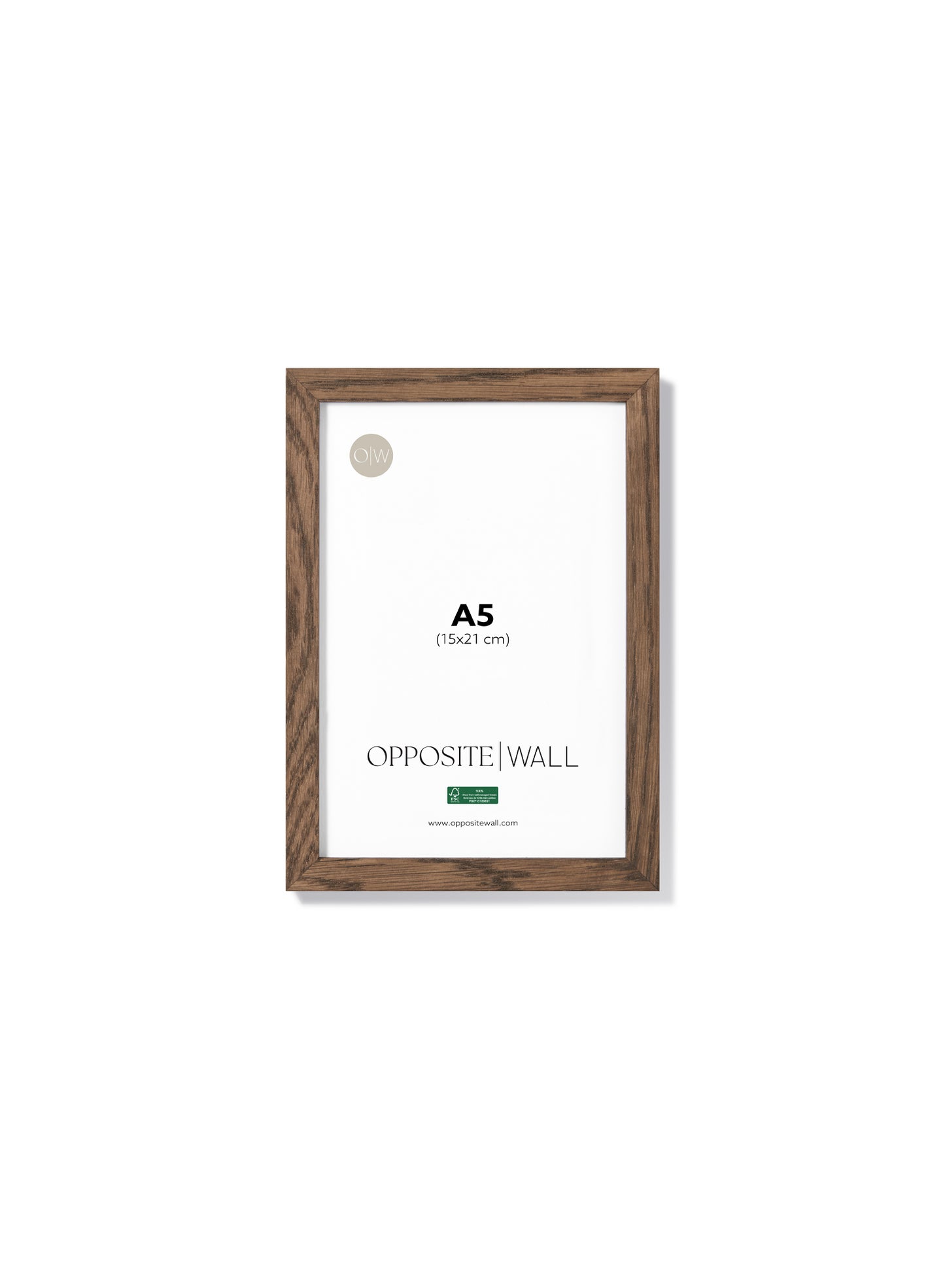 Dark Oak Frame, A5 | 15x21 cm