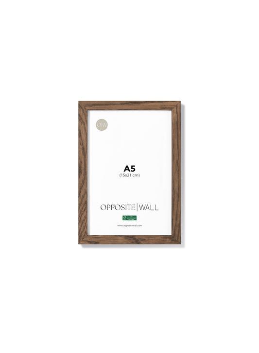 Dark Oak Frame, A5 | 15x21 cm