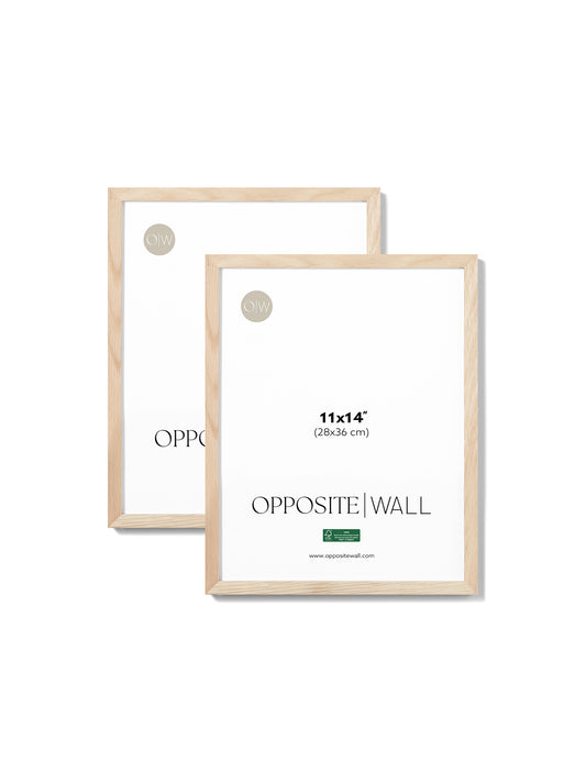 Solid Oak Frame (2 Pack), 11x14 in | 28x36 cm