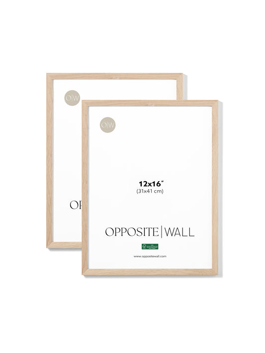 Solid Oak Frame (2 Pack), 12x16 in | 31x41 cm