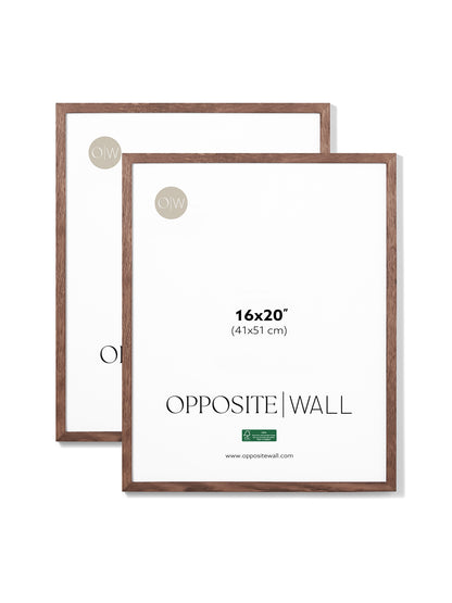 Dark Oak Frame (2 Pack), 16x20 in | 41x51 cm