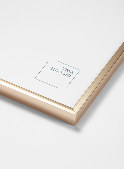 Gold Metal Frame, 19¾x27½ in | 50x70 cm