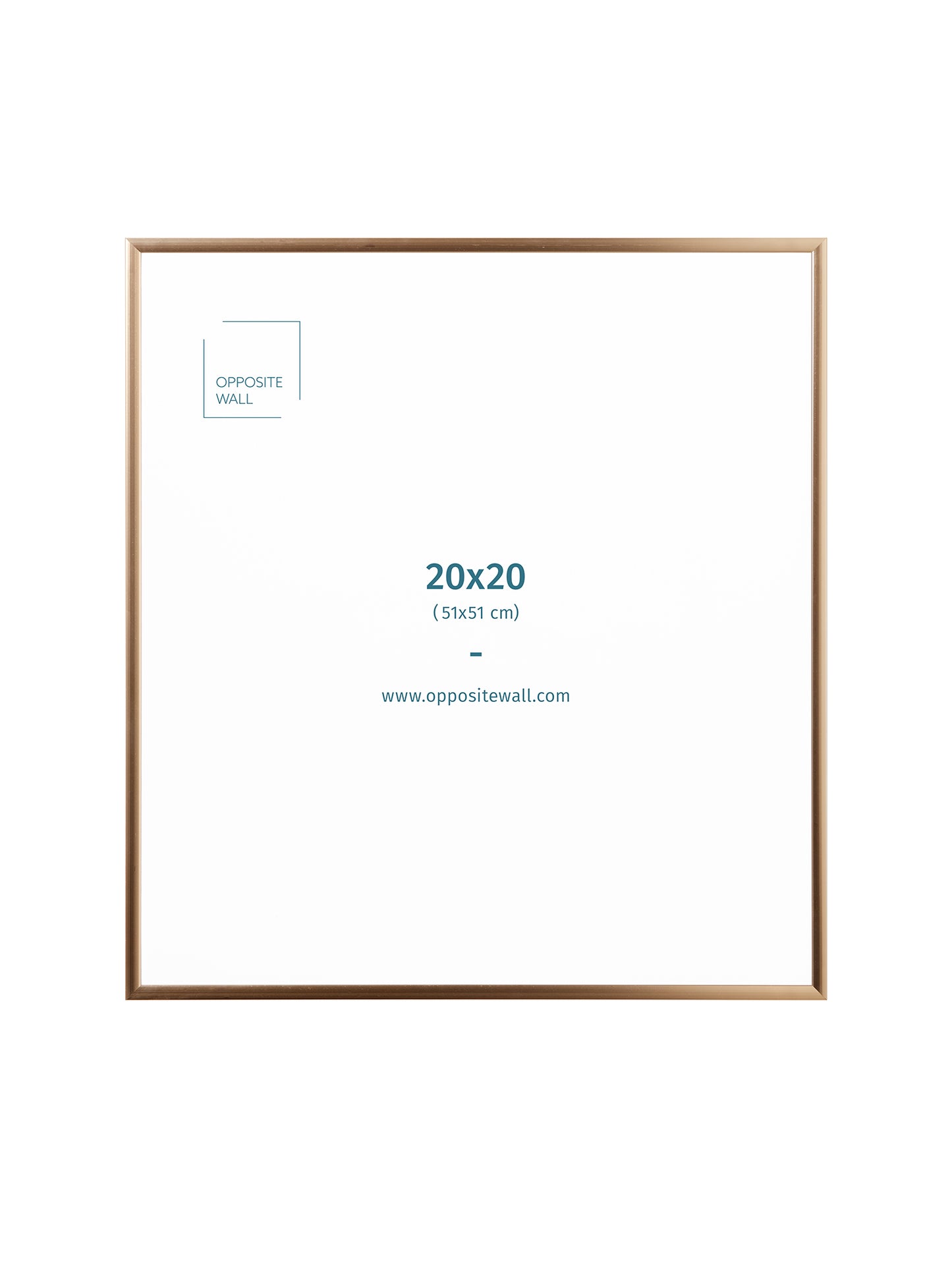 Gold Metal Frame, 20x20 in | 51x51 cm