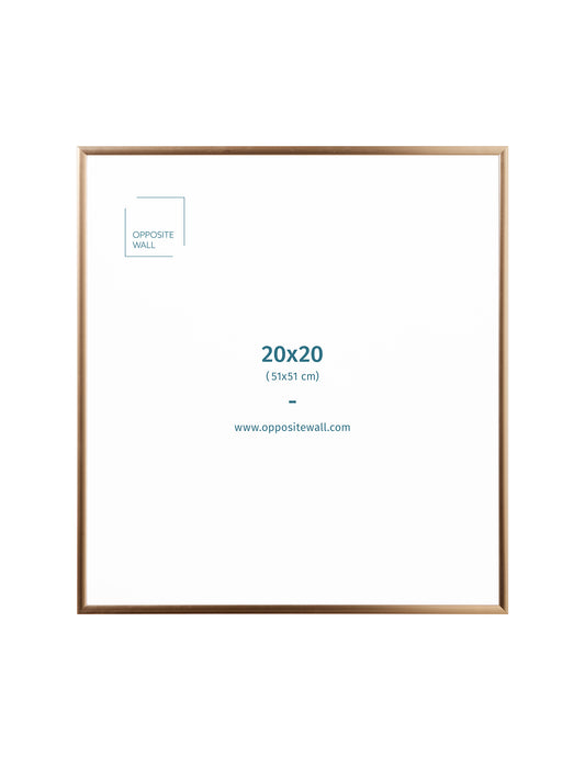 Gold Metal Frame, 20x20 in | 51x51 cm