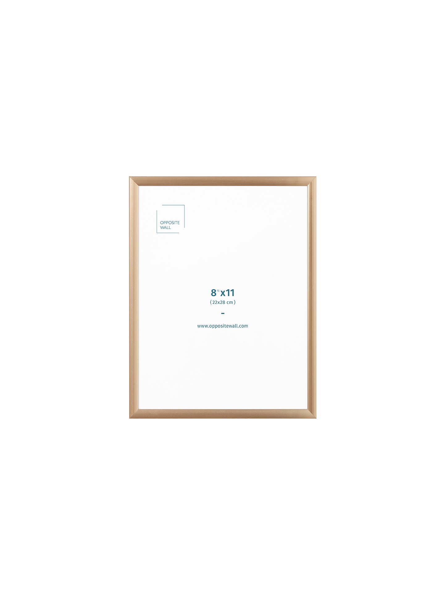 Gold Metal Frame, 8.5x11 in | 22x28 cm