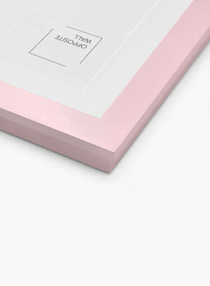 Kids Art Frame in Pink Solid Wood, 8.5x11 in | 22x28 cm