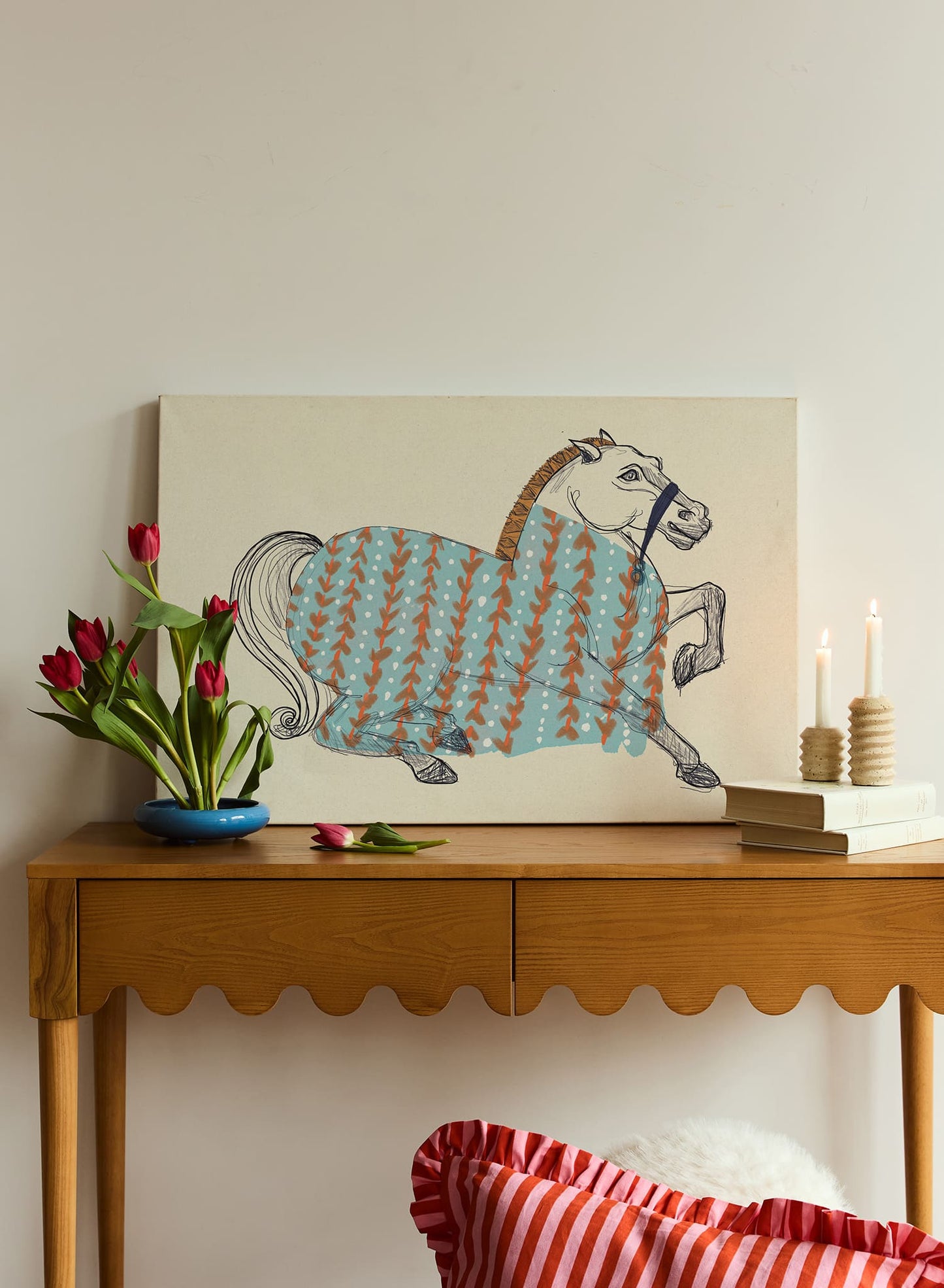 Cheval ornemental II, Affiche