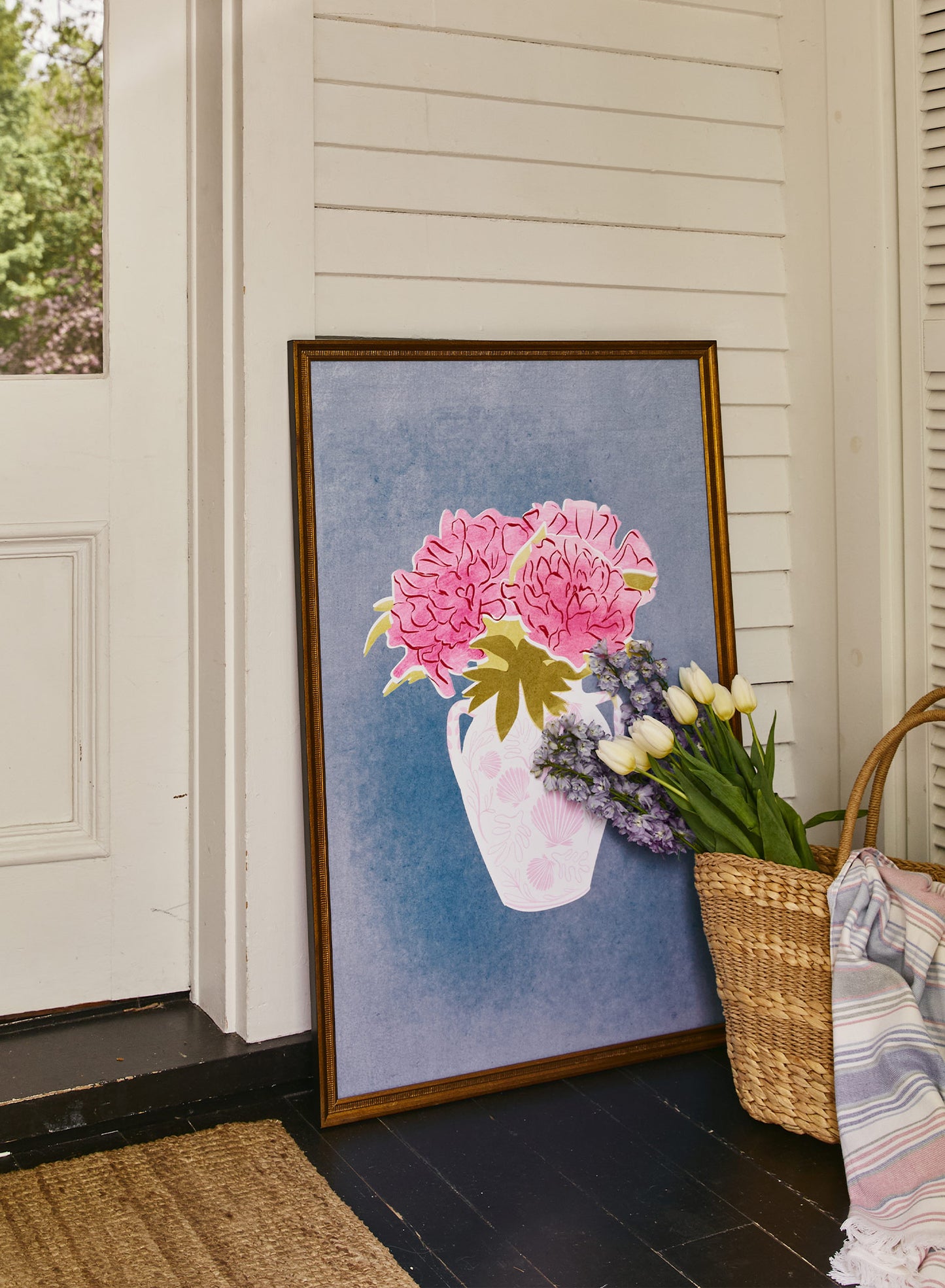 Shells & Peonies, Poster