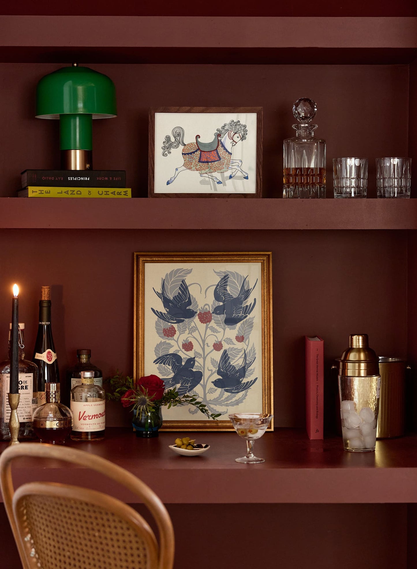 Tapisserie hirondelles, Affiche