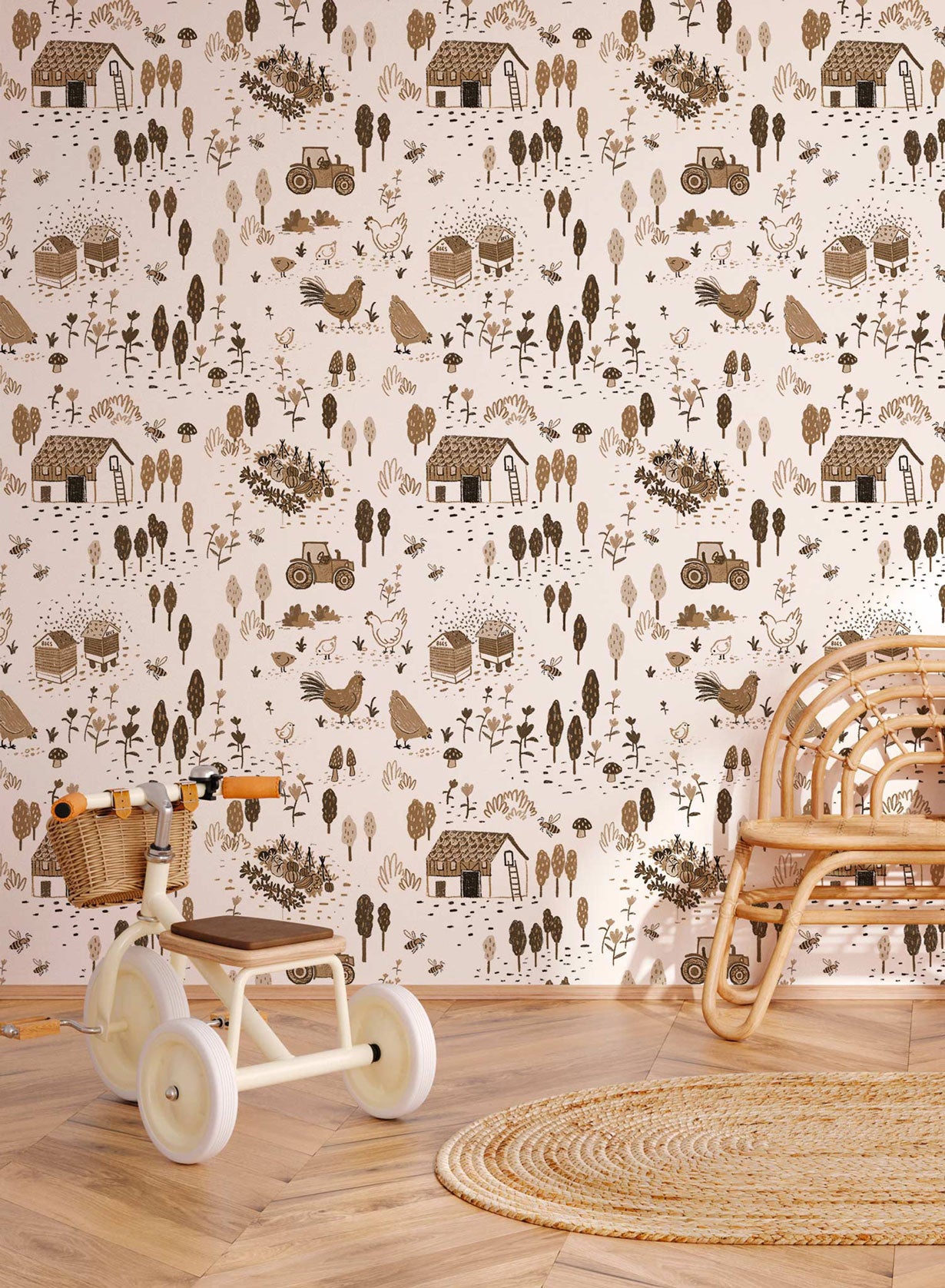 Little Farmhouse, Wallpaper