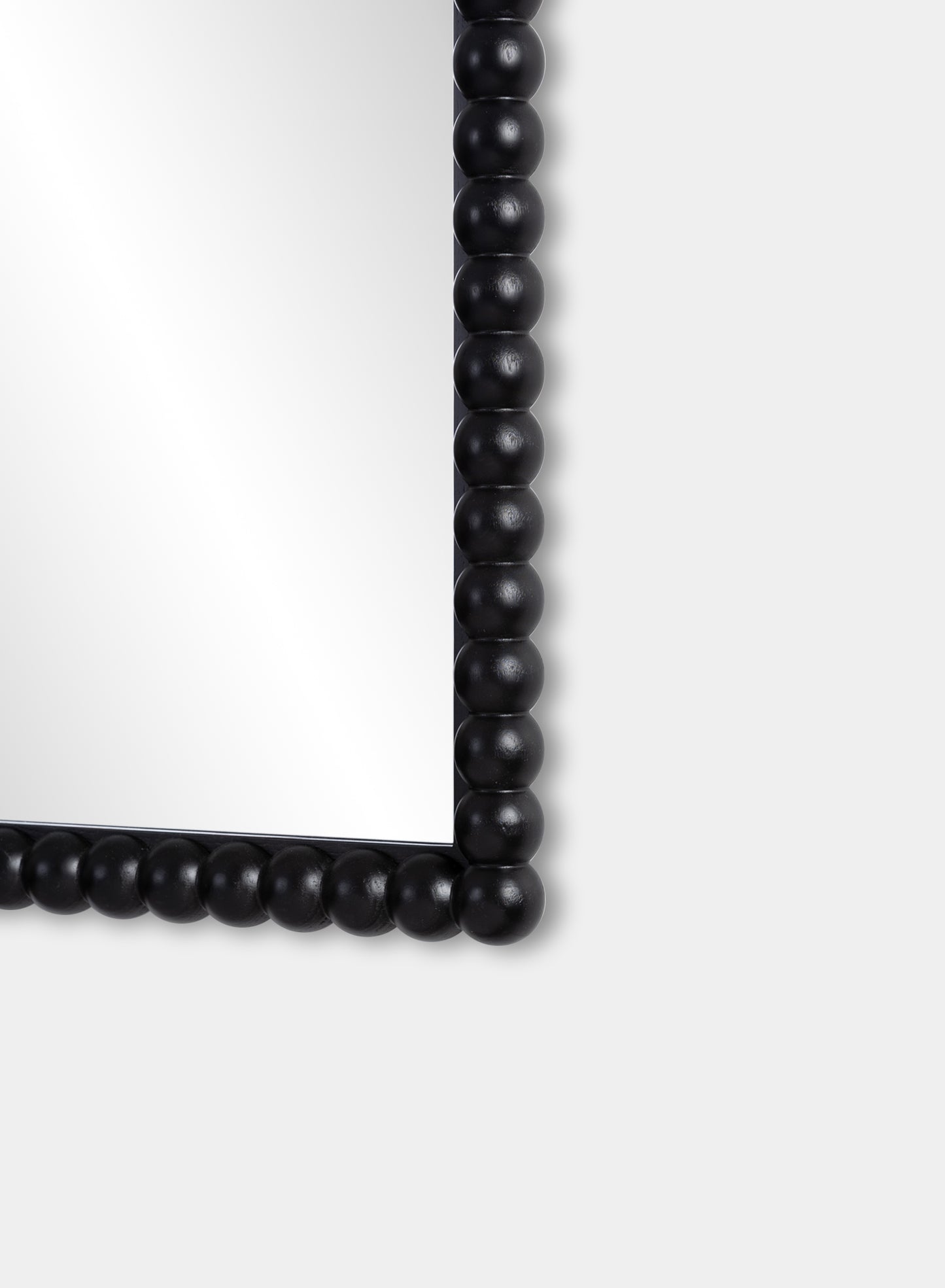 Grand miroir bobine Stone – Noir, cadre en chêne, 28x40 po | 70x100 cm