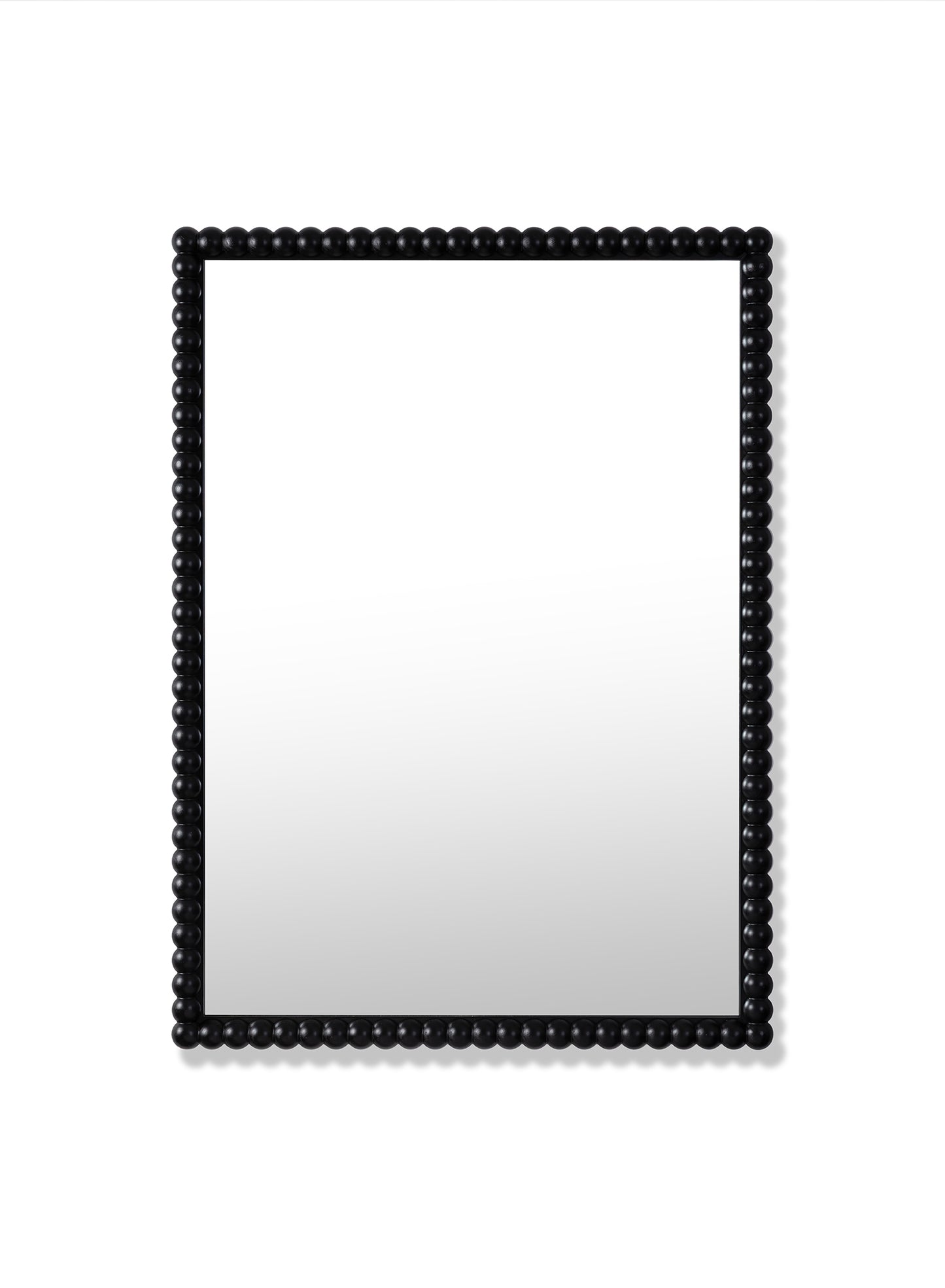 Grand miroir bobine Stone – Noir, cadre en chêne, 28x40 po | 70x100 cm