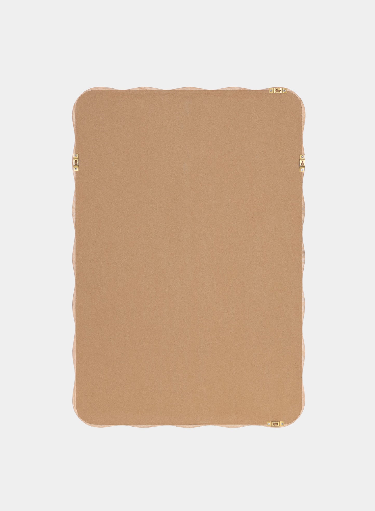 Petit miroir ondulé Ocean – Naturel, cadre en chêne, 20x30 po | 51x76 cm