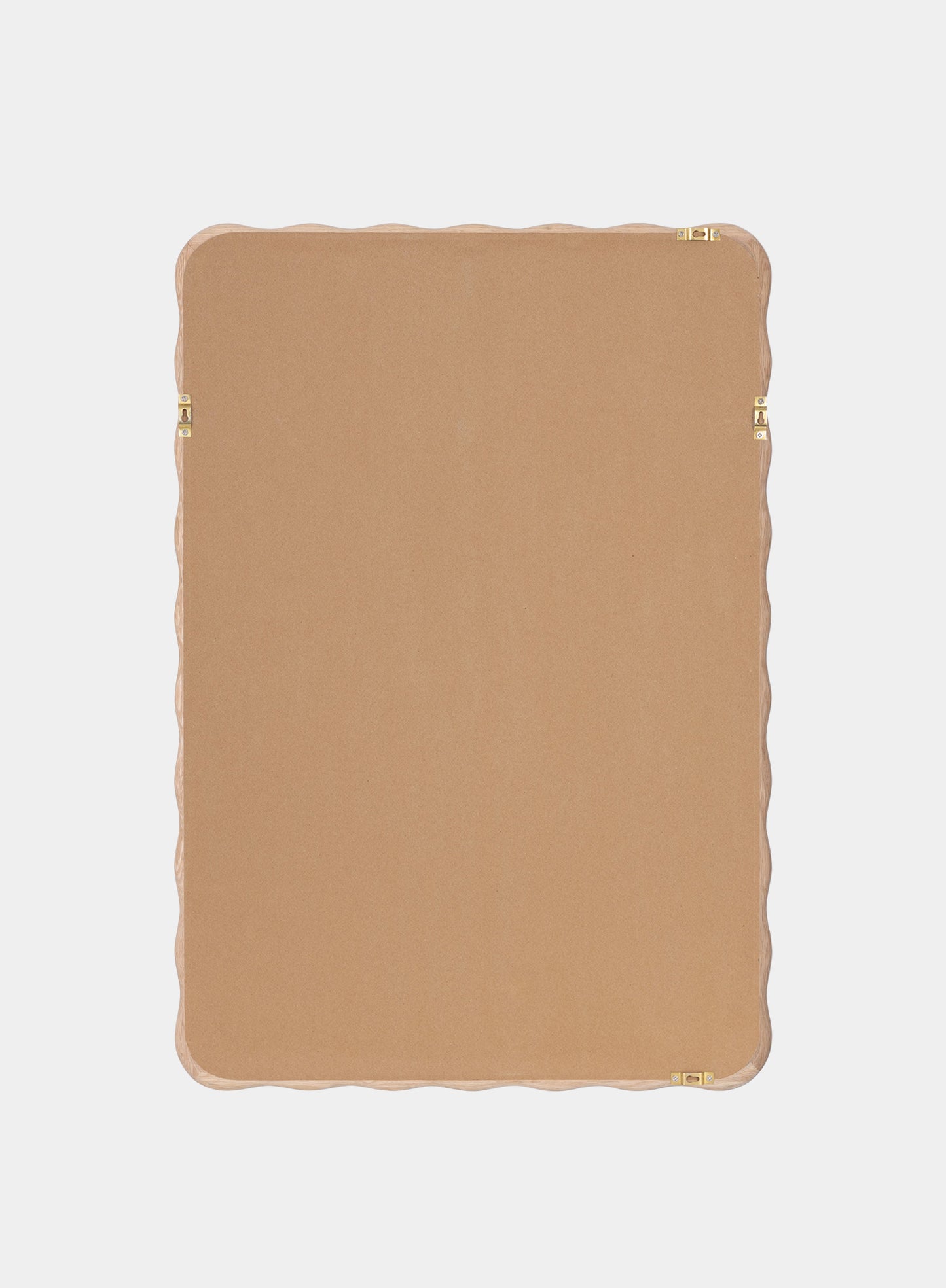 Grand miroir ondulé Ocean – Naturel, cadre en chêne, 28x40 po | 70x100 cm