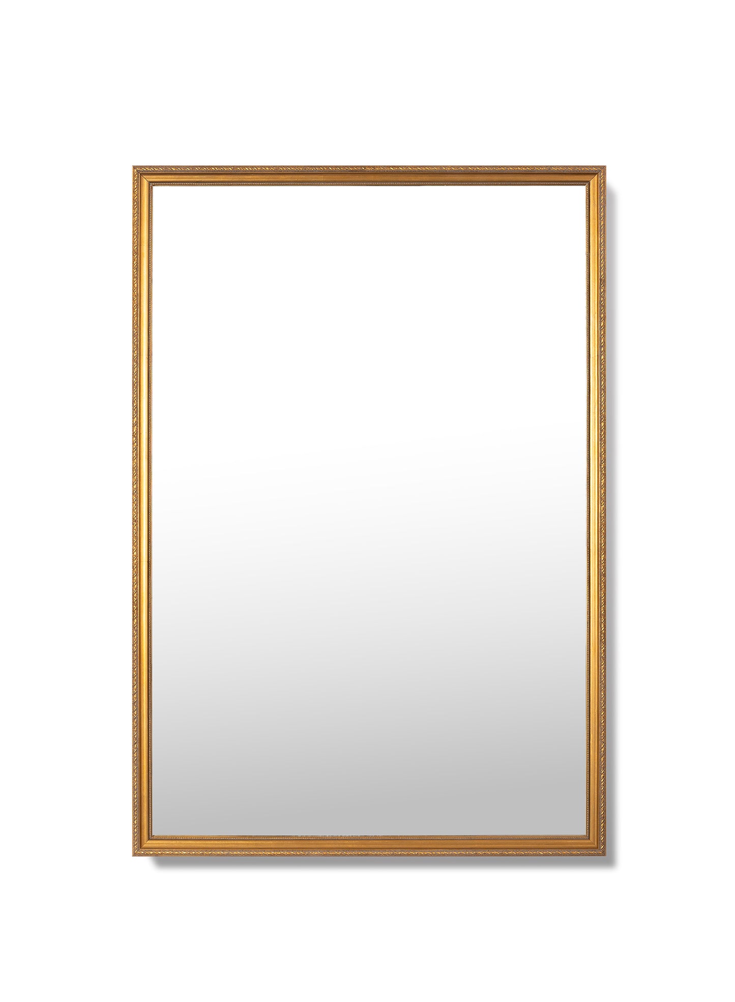 Elena Vintage Rectangular Mirror – Solid Pine Wood, 24x36 in | 61x91 cm