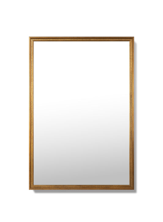 Miroir rectangulaire vintage Elena – Pin massif, 24x36 po | 61x91 cm