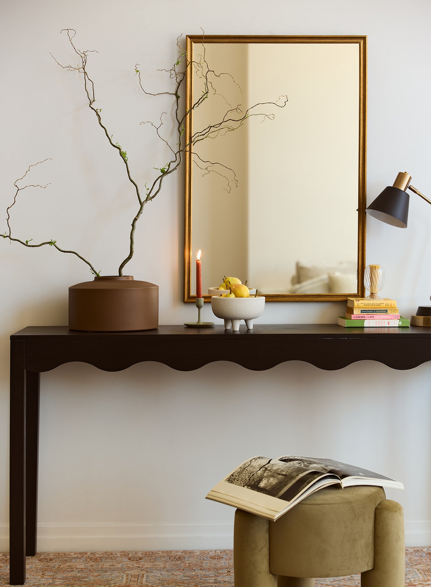 Miroir rectangulaire vintage Darla – Pin massif, 24x36 po | 61x91 cm