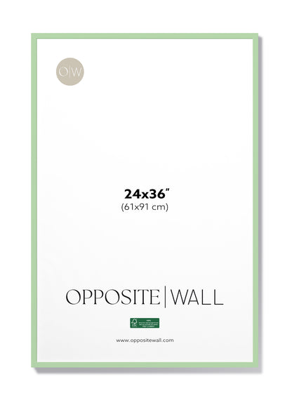 Mint Wood Frame, 24x36 in | 61x91 cm