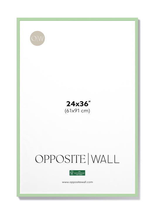Mint Wood Frame, 24x36 in | 61x91 cm