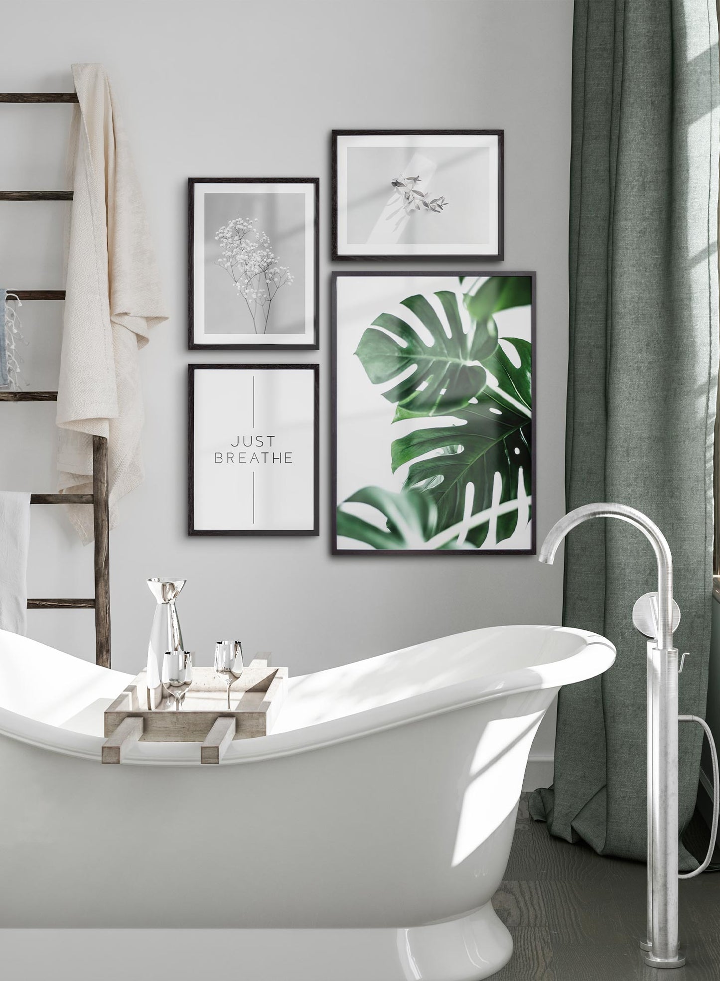 Nature-Themed Bathroom Set