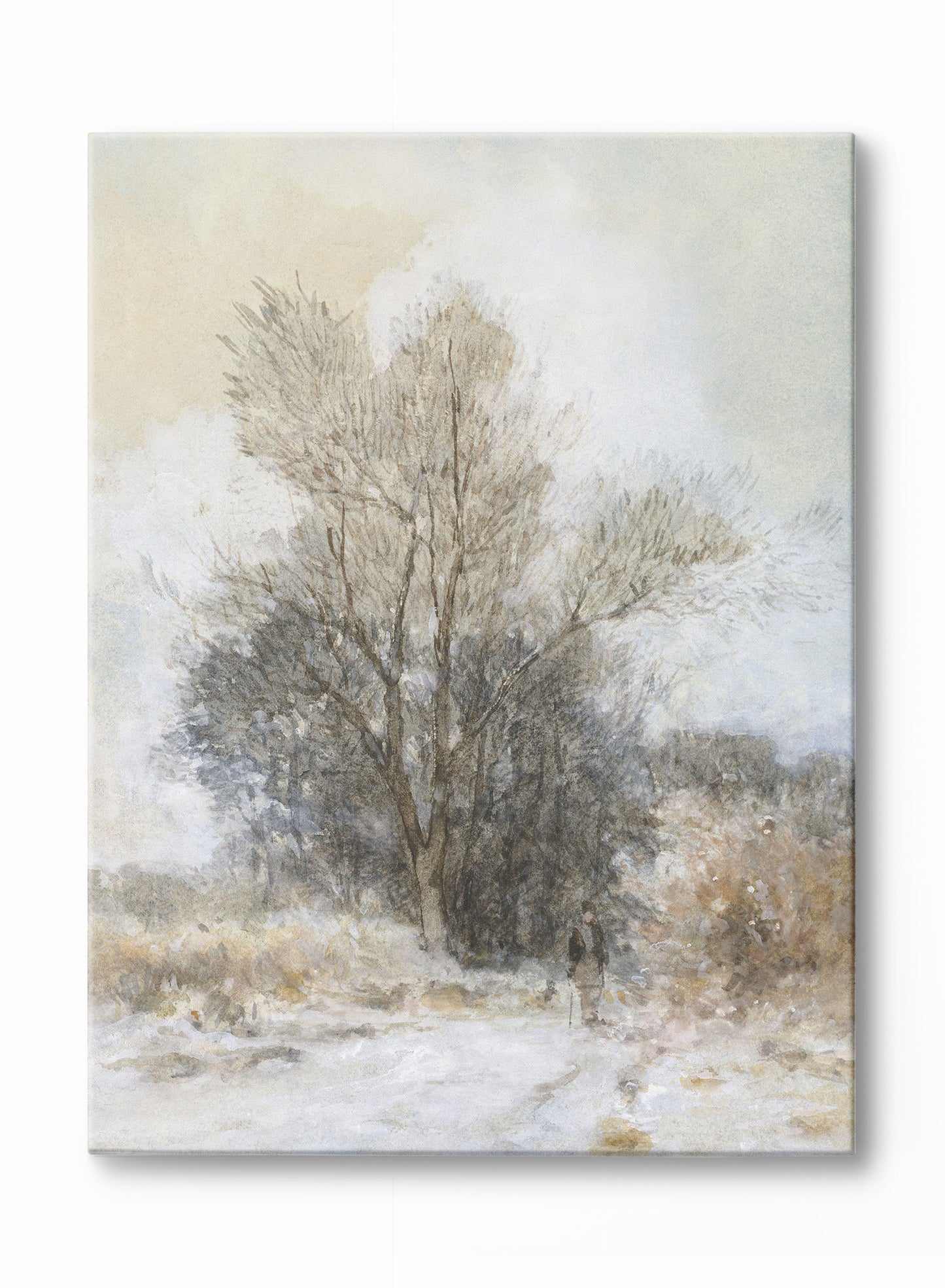 Hiker in the Snow, Canvas