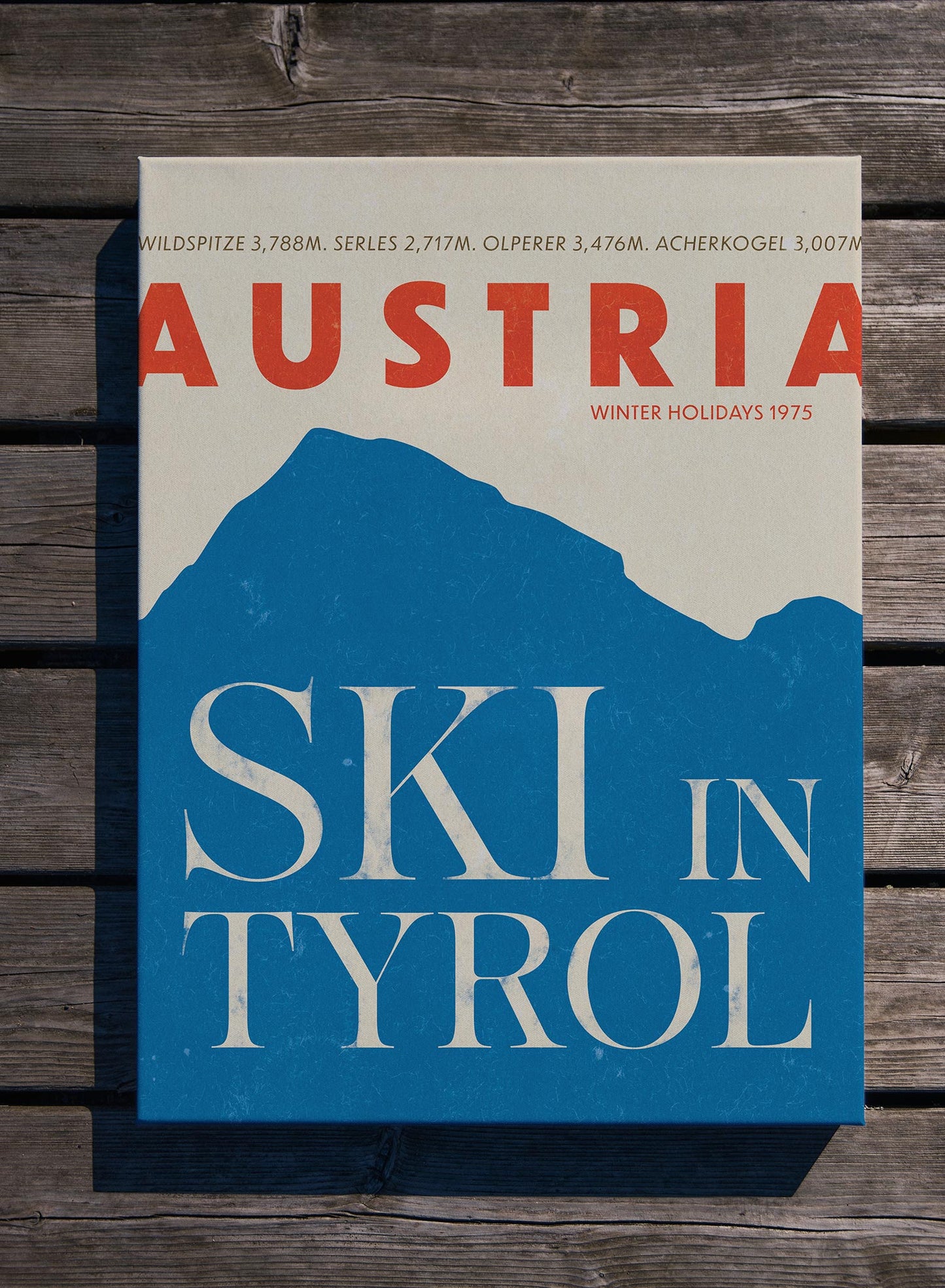 Ski in Tyrol, Canvas