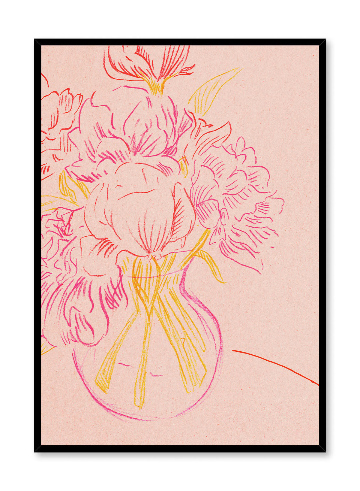 Golden Hour Flowers, Poster