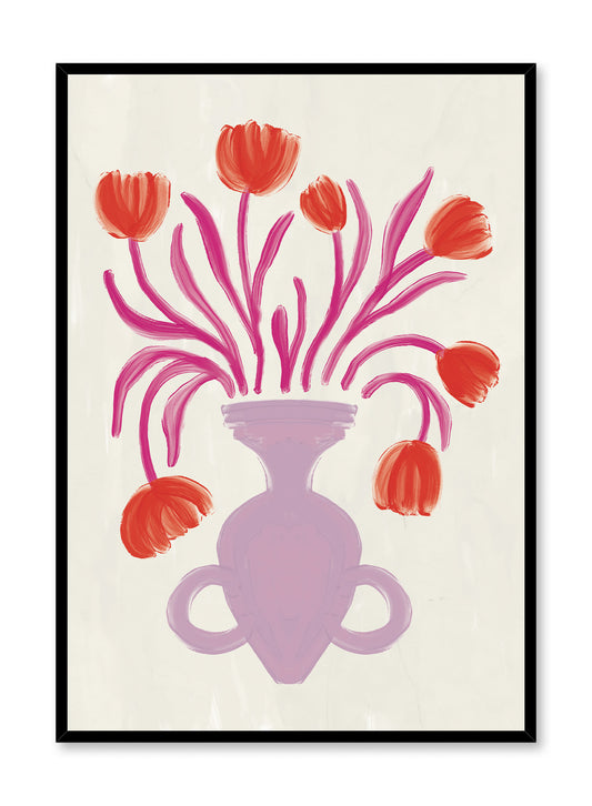 Garden Jewels in Orange, Poster