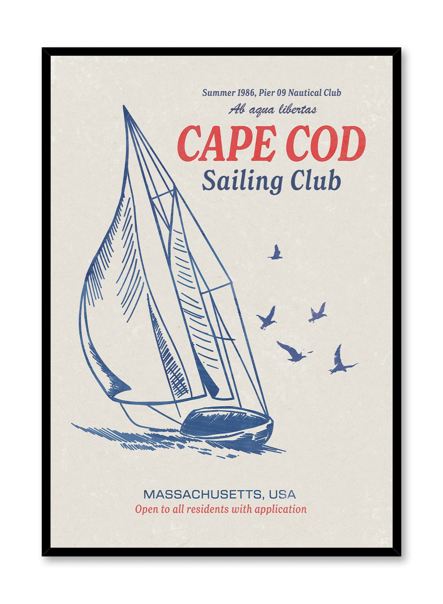 Cape Cod Sailing Club, Poster