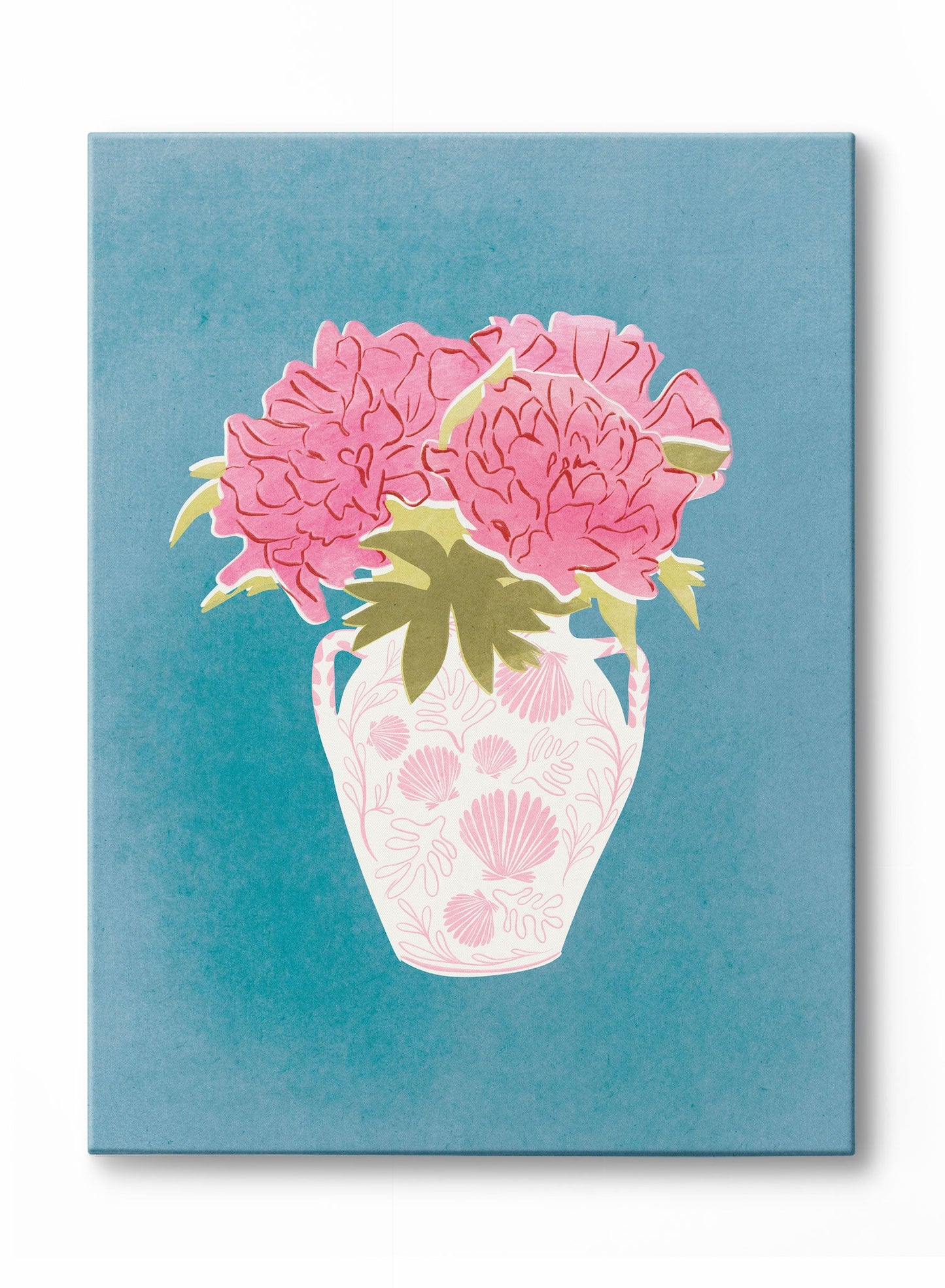 Shells & Peonies, Canvas