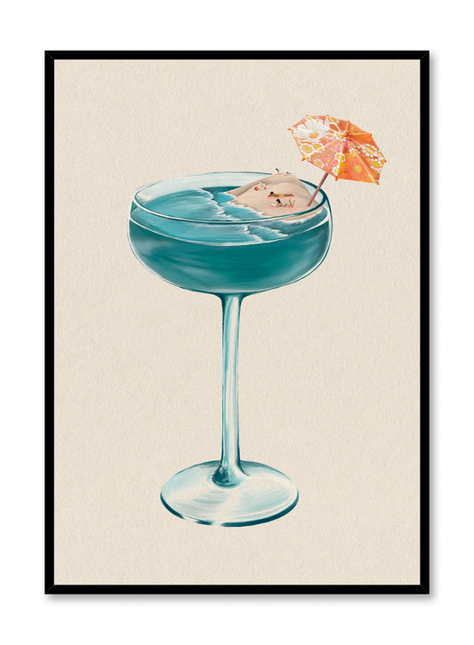 Poolside Sip, Poster