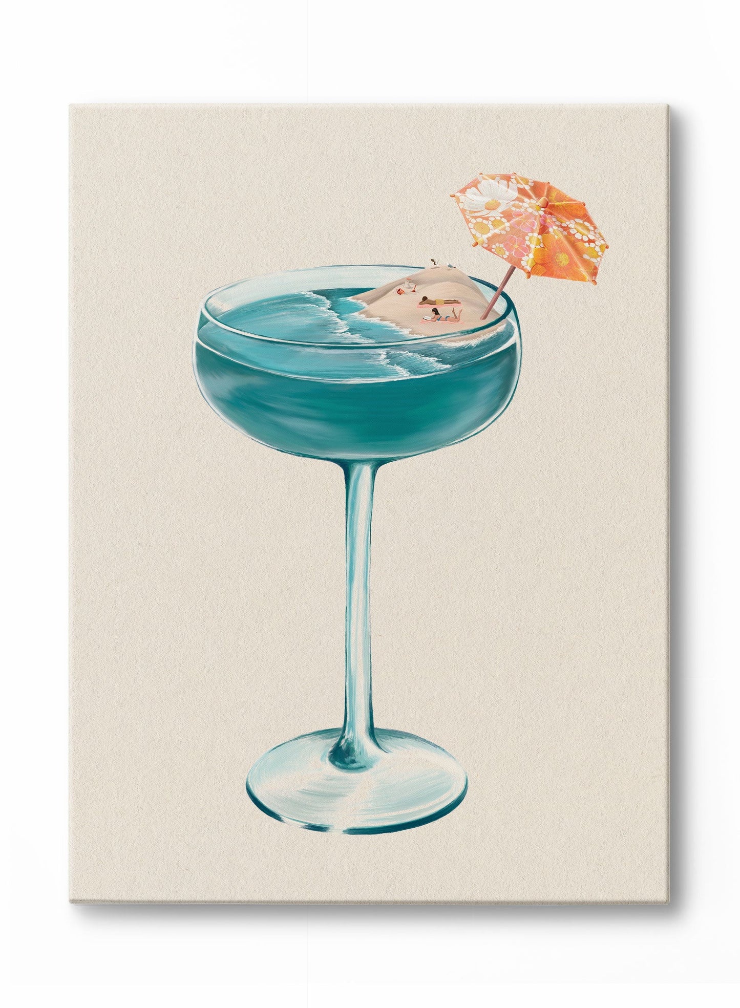 Poolside Sip, Poster