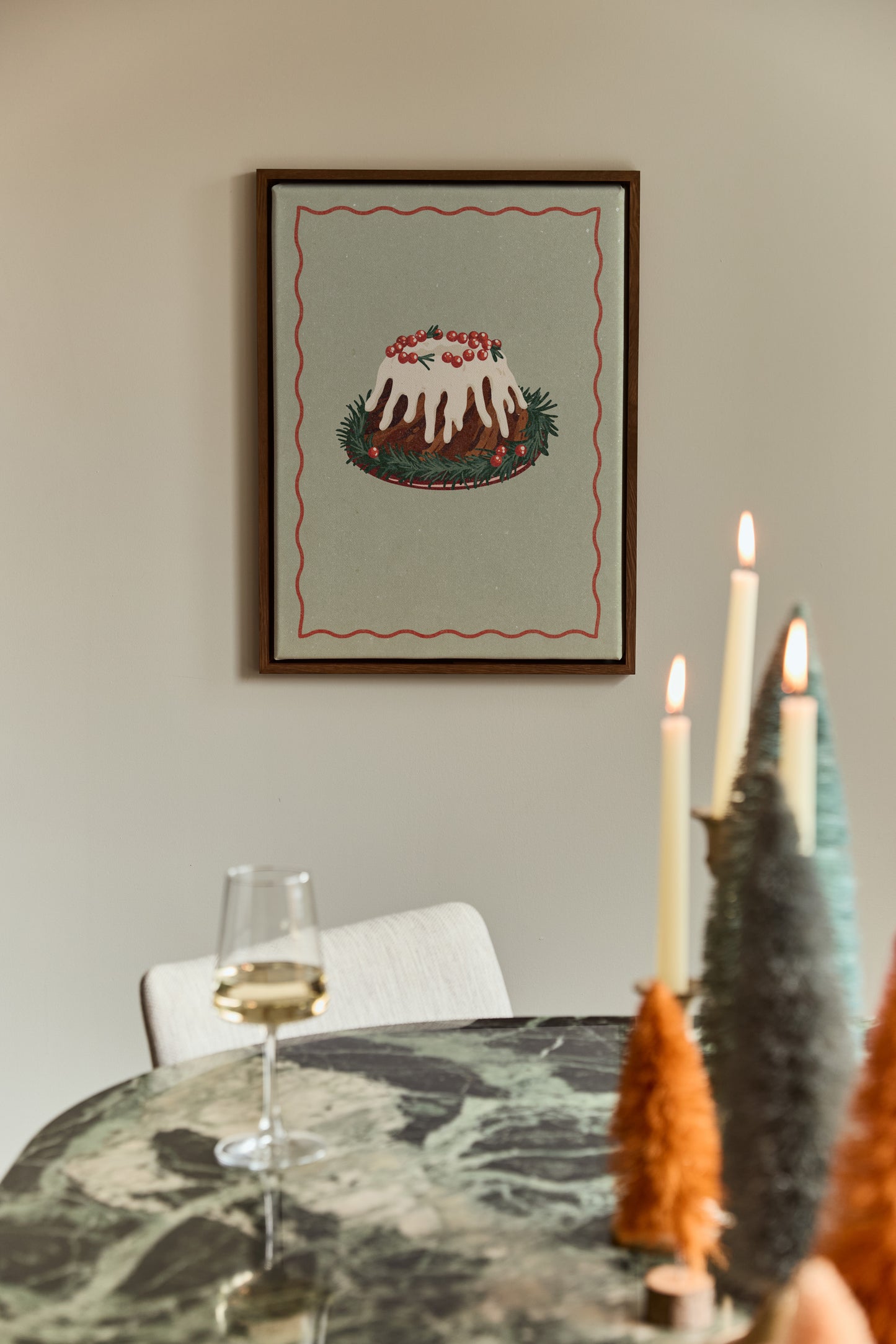 Christmas Pudding, Canvas